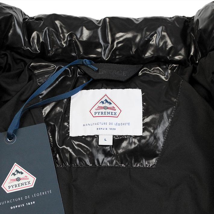 PYRENEX ピレネックス VINTAGE MYTHIC ヴィンテージ ミシック ビンテージ ダウン ダウンジャケット アウター ユニセックス メンズ レディース HUY015 ブラックの画像