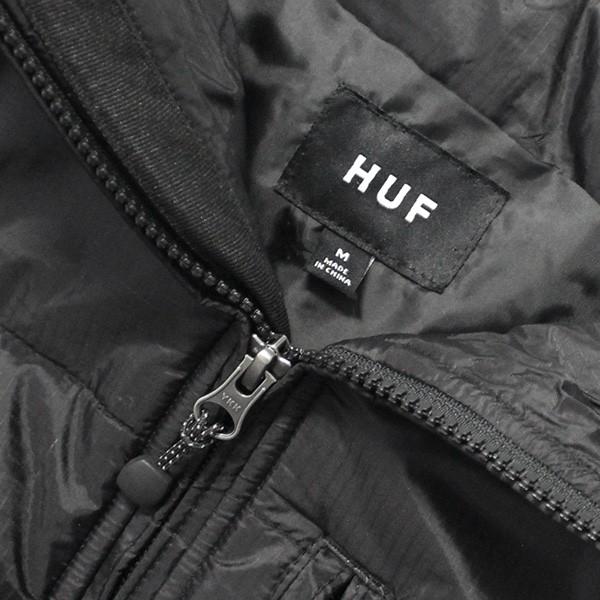 HUF ハフ GEODE PUFFY JACKET BLACK ジオードジャケット HUF ハフ GEODE PUFFY JACKET BLACK ジオードジャケット