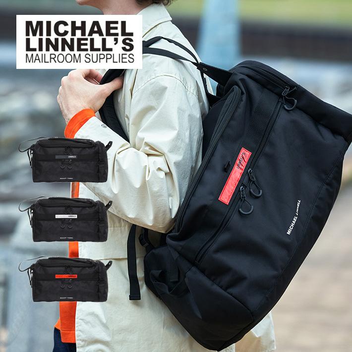 【未使用】MICHAEL LINNELL ボストンリュック ブラックホワイト MICHAEL LINNELL マイケルリンネル Boston Ruck ボストン