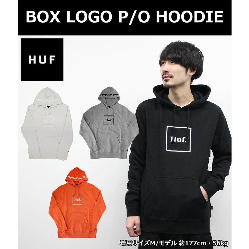 HUF（ハフ） 並行輸入品 BOX LOGO P/O HOODIE ボックスロゴP / Oフード 