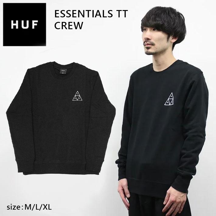 HUF ハフ ESSENTIALS TT CREW エッセンシャル クルーネック ロゴ HUF ハフ ESSENTIALS TT CREW エッセンシャル クルーネック ロゴ