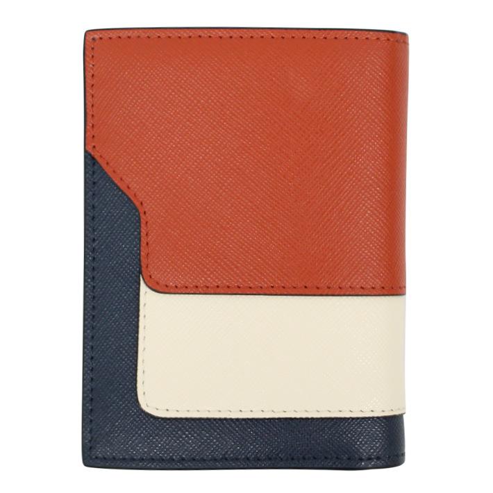 (極美品)MARNI二つ折り財布　オレンジ/カーキPFMOQ14U13 極美品)MARNI二つ折り財布 オレンジ/カーキPFMOQ14U13 - メルカリ
