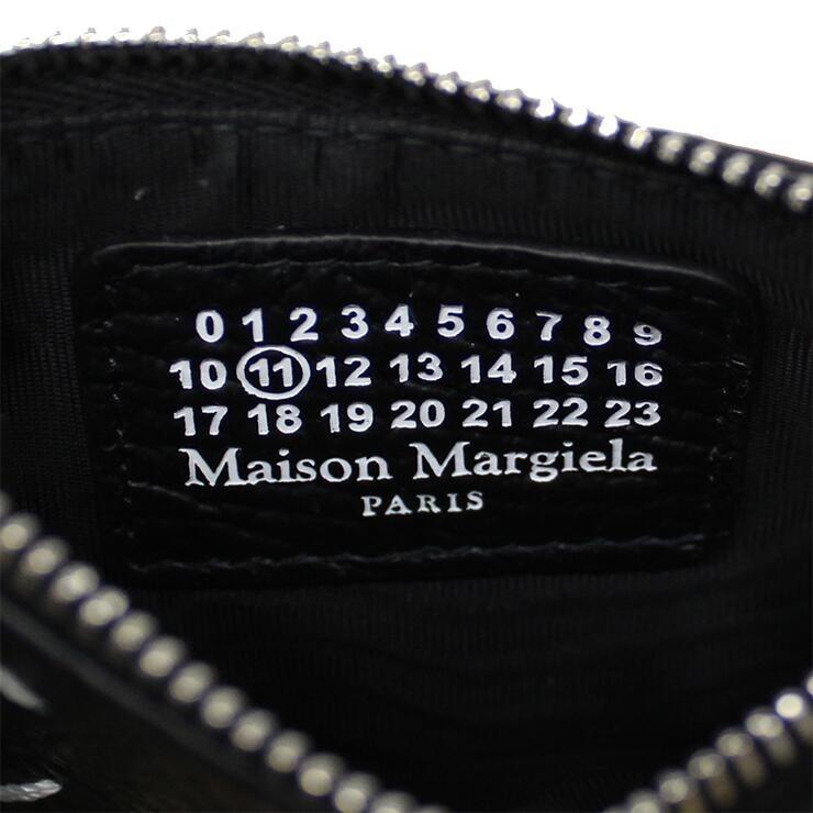 Maison Margiela メゾン マルジェラ フラグメントケース カードケース 小銭入れ メンズ レディース ブラック レザー 本革  S56UI0143 P4455 T8013 送料無料