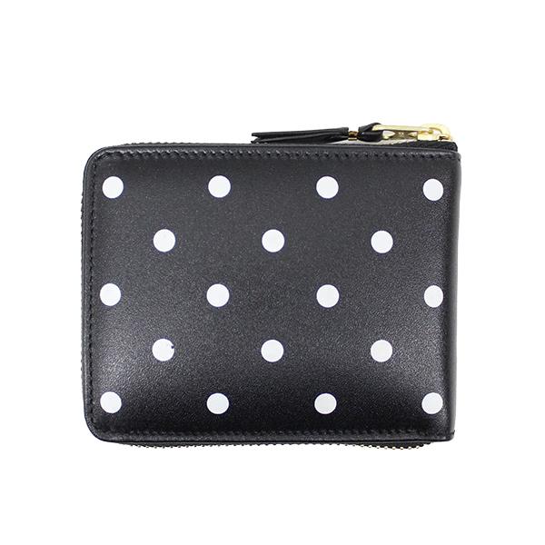 新品 コムデギャルソン ウォレット SA0111 ポルカドット 水玉 黒 財布 新品 コムデギャルソン ウォレット SA0111 ポルカドット 水玉 黒 財布