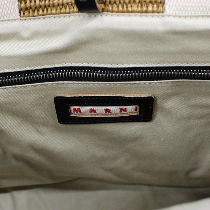 美品マルニ MARNI 折り畳み式 トートバッグ ハンドバッグ ミニポーチ MARNI マルニ SMALL BASKET トートバッグ スモール バスケット
