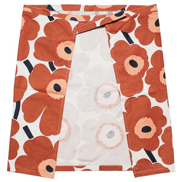 marimekko 並行輸入品 マリメッコ Unikko harf apron ウニッコ