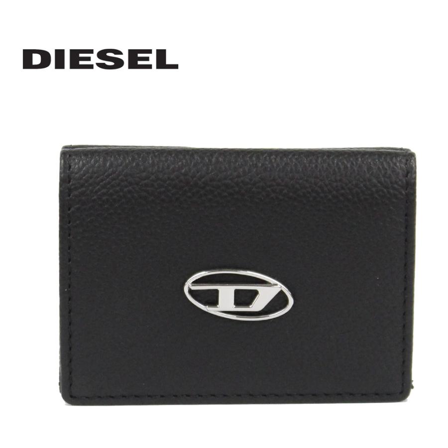 DIESEL ディーゼル TRI-FOLD COIN XS WALLET 三つ折り財布 メンズ レディース ブラック X09356-P0685