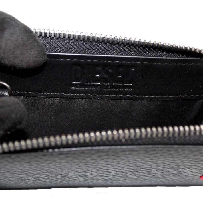 DIESEL ディーゼル Key Pouch コインケース 小銭入れ 財布 ICカード パスケース メンズ レディース ブラック X09359-PR013-T8013 レザー 本革 母の日｜zakka-tokia｜07