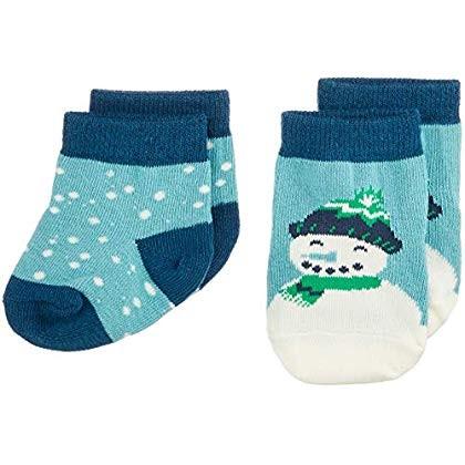 Hatley ハットレイ ベビー用靴下 スノーマン 0 12ヶ月 12cm 2枚 So6snow007 Aquafreshro In