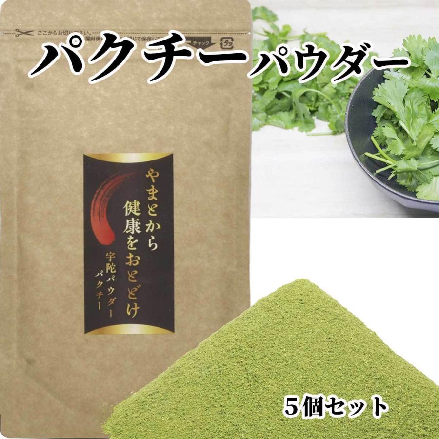 送料無料 野菜パウダー パクチー パウダー 40gx5 国産100 無農薬 野菜粉末 健康 美容 コリアンダー シャンサイ Pakuti05 よもぎ健康堂 通販 Yahoo ショッピング