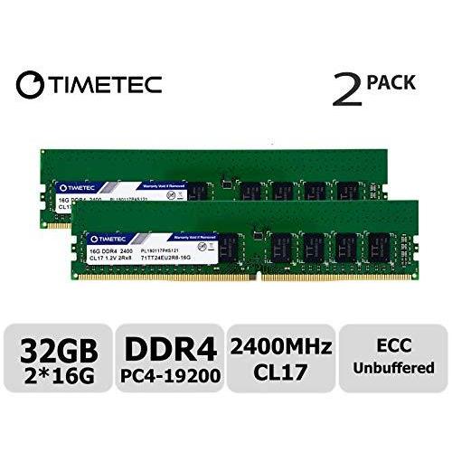 【即納！最大半額！】 Timetec Hynix IC 32GB(2x16GB) サーバー用メモリ DDR4 2400MHz PC4-19200 Unbuffered EC メモリー