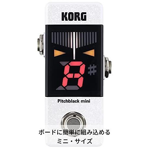 春色3カラー✧ KORG ギター/ベース用 ペダルチューナー Pitchblack