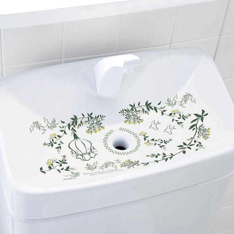 華やぐトイレの手洗いタンクフィルムリトルガーデン 12枚入り 2セット Zakkacocker 癒し系生活雑貨 通販 Yahoo ショッピング