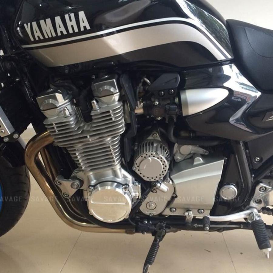 XJR1200 XJR1300 クランクケース 左右セット 高品質 アルミ素材 表面