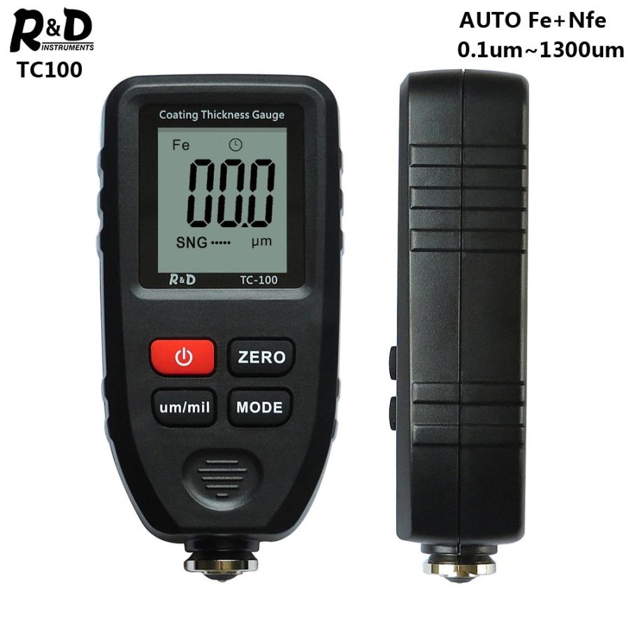 デジタル膜厚計 0-1300um R&D TC100 0.1ミクロン FE NFE AUTO デジタル膜厚計 0-1300um R&D TC100 0.1ミクロン FE NFE AUTO