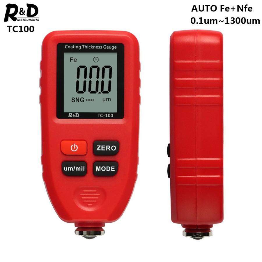 デジタル膜厚計 0-1300um R&D TC100 0.1ミクロン FE NFE AUTO デジタル膜厚計 0-1300um R&D TC100 0.1ミクロン FE NFE AUTO