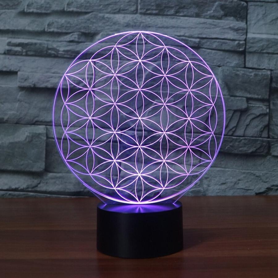 3d Ledフラワーオブライフ ７色に変わります照明器具usbナイトライトホームインテリアギフトキッズスリープデスク It 雑貨ファクトリー 通販 Yahoo ショッピング