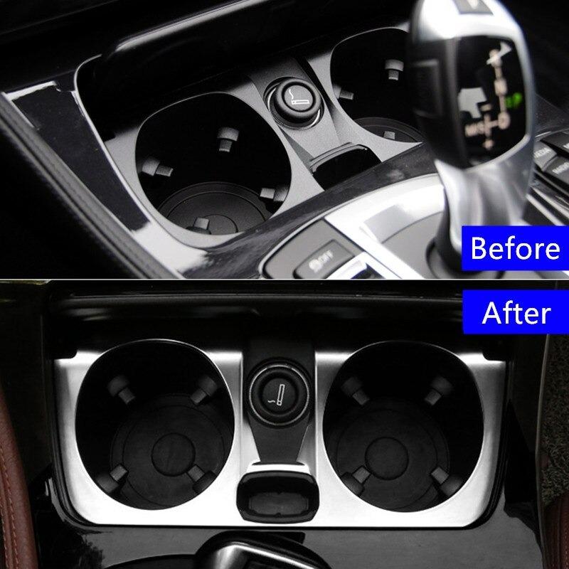 センターコンソール 車 スタイリング 前面 水 カップホルダー フレーム装飾 カバー BMW 5シリーズ F10 F18 20142017