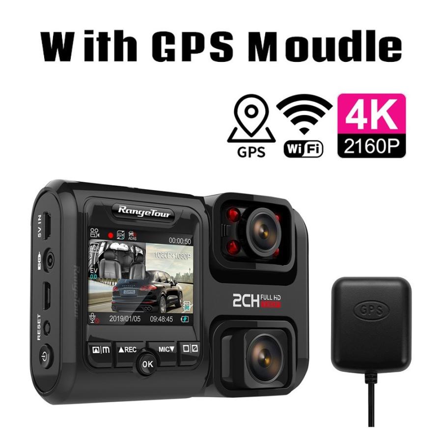 フロント 室内録画 ドライブレコーダー ４k ２１６０p Wifi接続可能 Gps 32gbメモリーカード付き Th 雑貨ファクトリー 通販 Yahoo ショッピング
