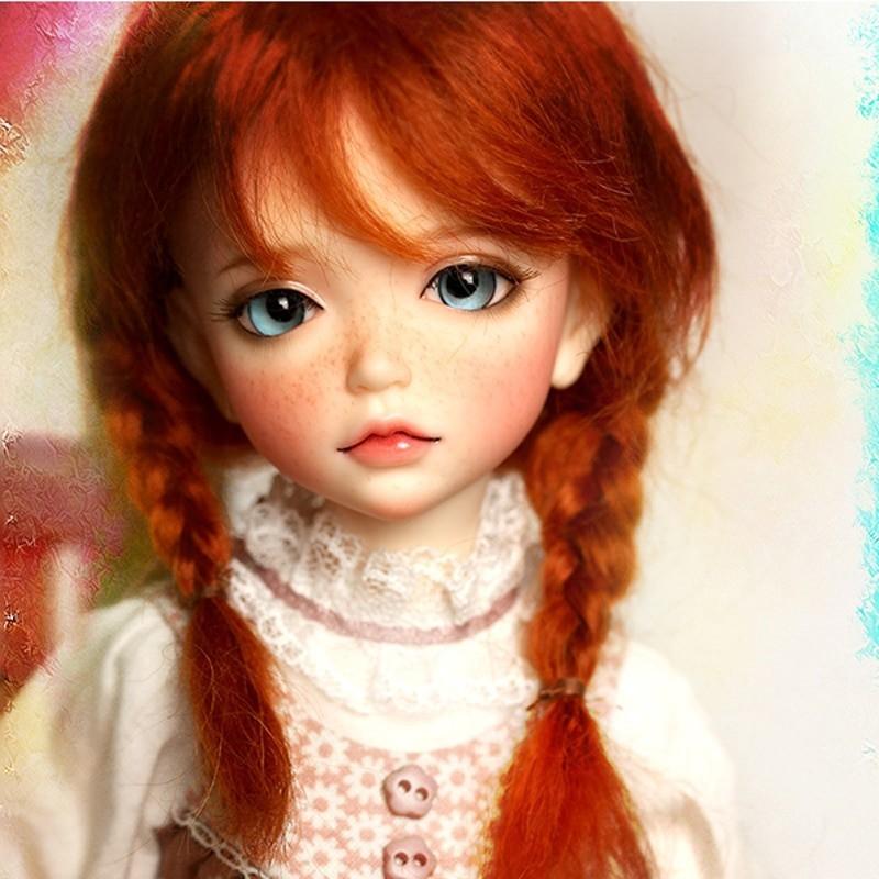 充実の品 人形 1 6 幼sdサイズ そばかす かわいい 女の子 カスタムドール Bjd 本体 眼球 メイクアップ済 球体関節 フィギュア