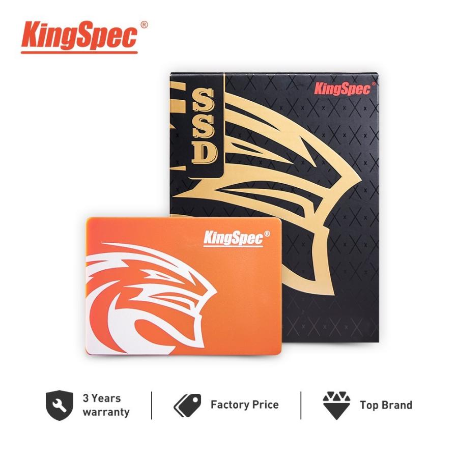 SSD KingSpec 120GB SATA3 / 6.0Gbps 内蔵型 2.5インチ NAND 3D QLC KingSpec P4 SSD 120GB Internal 2.5\" Solid State Drive 2.5 Inch SATA III 3D  NAND Flash Data Storage, Speed up to 560MB⁄s, laptop PC Desktop compatible,
