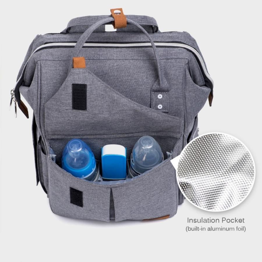 マタニティバッグ/多機能/ベビーカーストラップ付き/おむつバッグ/ベイビー/マザーズ赤ちゃん多機能/ママパパリュック th01096雑貨