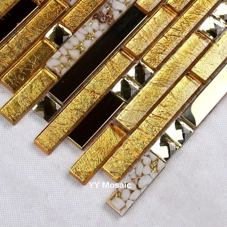 同時購入価格 ３d壁紙 金 部屋 キッチン トイレにも 30 30cm インテリア 11枚セット 金属タイル 白小石 ゴールド 金 Diy リフォーム インテリア 部屋 キッチン トイレにも H Un1006 雑貨ファクトリー 即納 送料無料