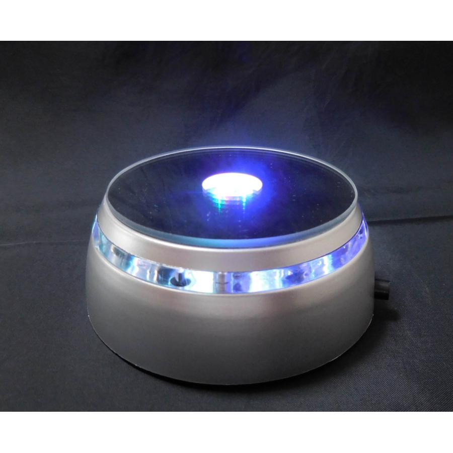 クリスタル 3D レーザー彫刻 イルカ LED四色発光台 セット 父の日