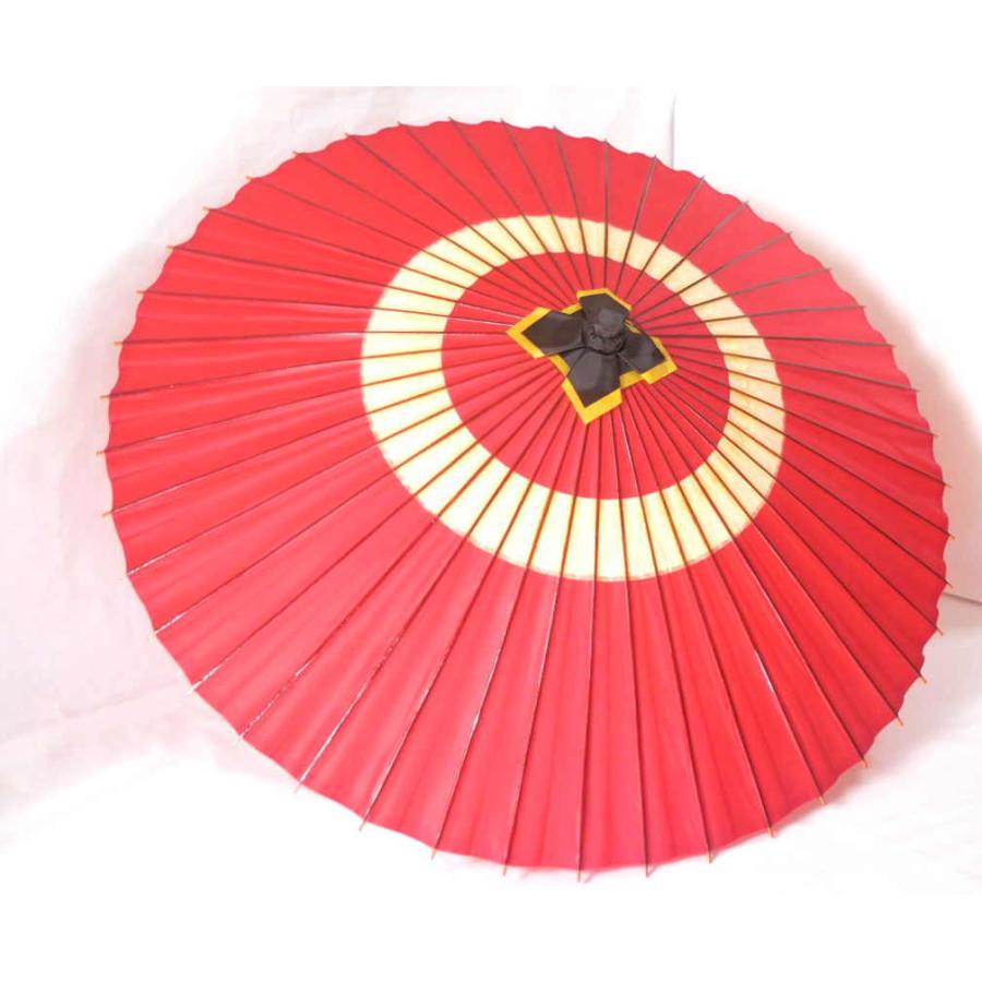 和傘 舞踊傘 紙張渋蛇の目傘 蛇の目傘 和傘 番傘 上品紙張り 中白抜き : 雑貨ハウスプラス