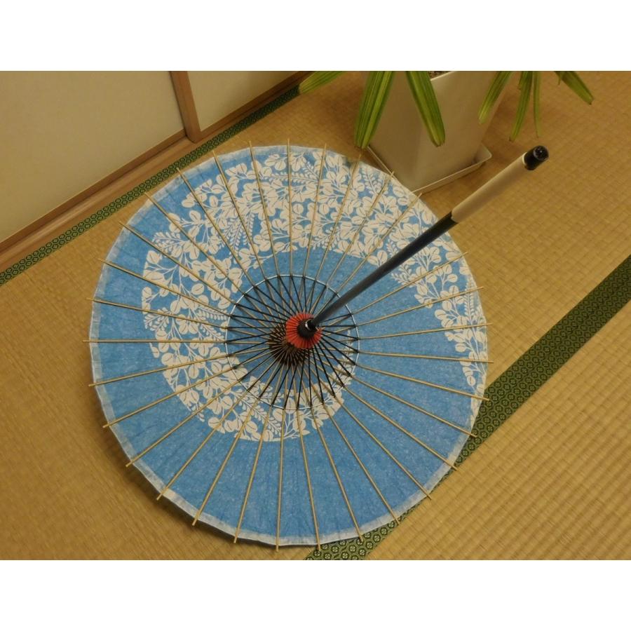 紙傘ー9 2本うずまき青　　　　着払い 紙傘ー9 2本うずまき青 着払い 和傘・野点傘専門店 恭