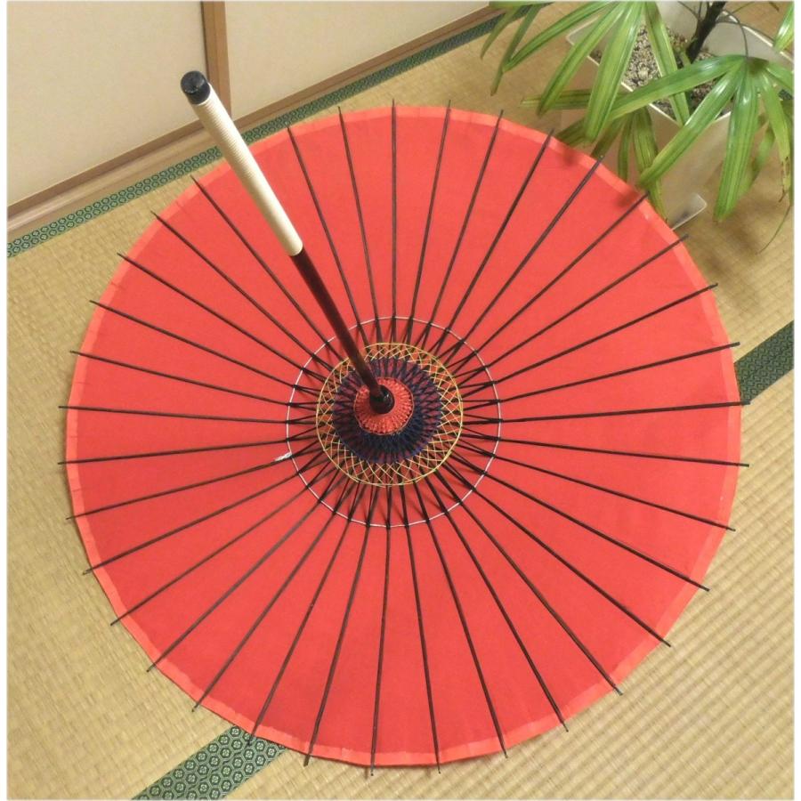 舞踊傘 赤色 和傘 踊り傘 舞傘 布傘 尺五 赤無地 母の日 : 雑貨ハウスプラス - 通販