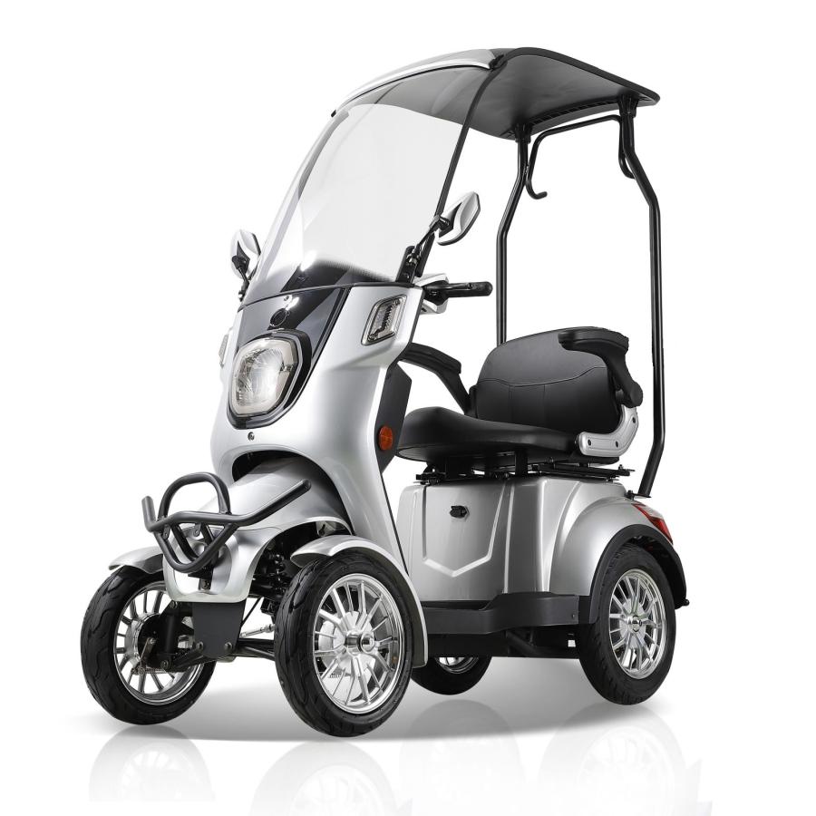 電動ミニカー ポゼ4wRoof-L(シルバー) (原付4輪) 定員1名 電動ミニカー ポゼ4wRoof-L(シルバー) (原付4輪) 定員1名