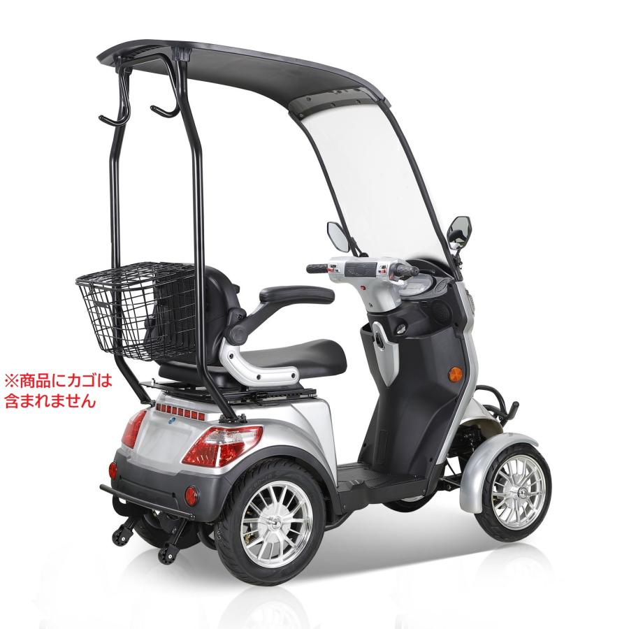 電動ミニカー ポゼ4wRoof-L(シルバー) (原付4輪) 定員1名 電動ミニカー ポゼ4wRoof-L(シルバー) (原付4輪) 定員1名