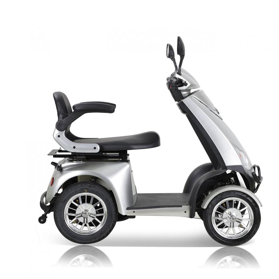 美品　電動自動車　動作確認済 電動ミニカー ポゼ4w-L（シルバー） (原付4輪) 定員1名【送料