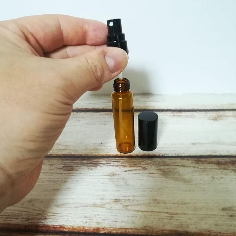 アルコール除菌液対応 スプレーボトル ガラスボトル 10ml 5本セット