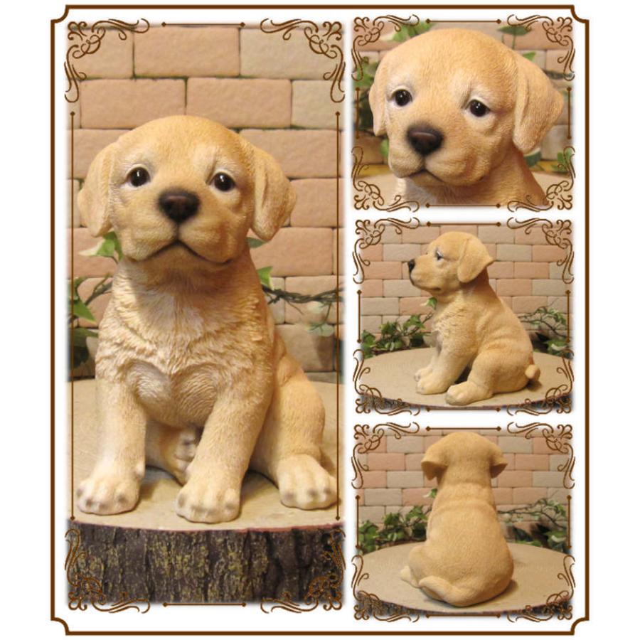 良好品 置物 動物 可愛い 犬の置物 ラブラドールレトリバー ラブラ お座りタイプ リアル 子いぬのフィギュア ドッグ オブジェ ガーデニング ベランダ Supplystudies Com