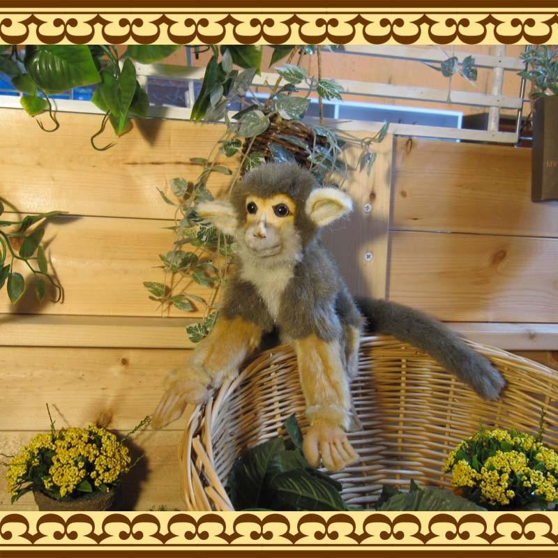 リアルなサルのぬいぐるみ リスざる アニマル雑貨 置物 可愛いグッズ 雑貨の森 Ki Ra Ra Yahoo 店 通販 Yahoo ショッピング