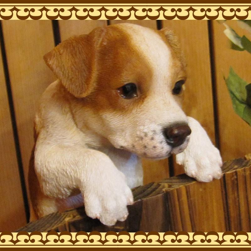 置物 動物 可愛い 犬の置物 ジャックラッセルテリア リアル ぶらさがり