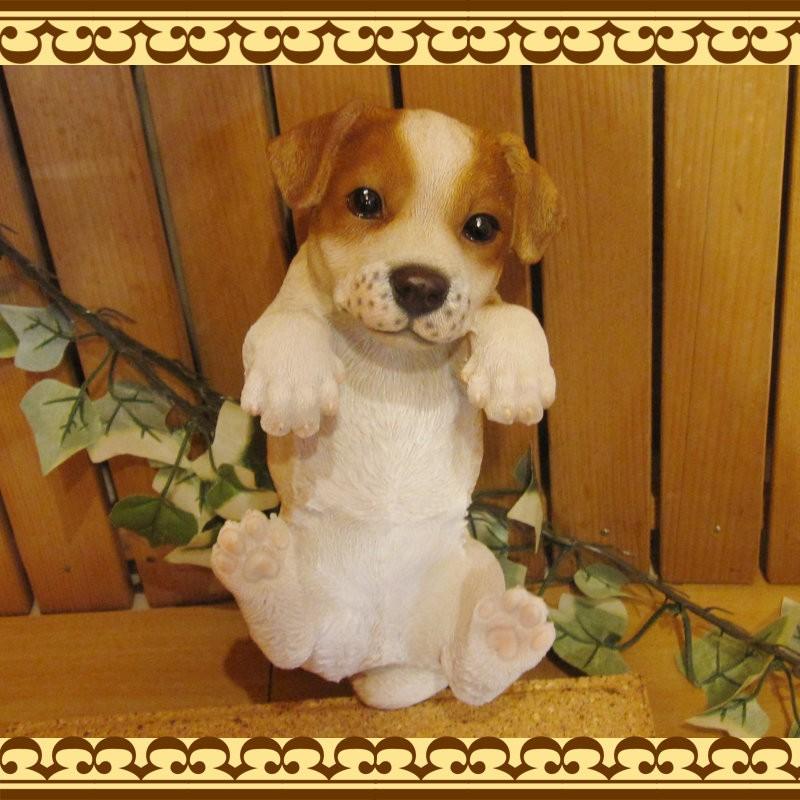 置物 動物 可愛い 犬の置物 ジャックラッセルテリア リアル ぶらさがり