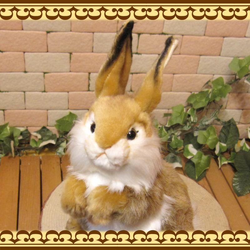 置物 動物 可愛い うさぎ ぬいぐるみ リアル 立ちウサギ ブラウン オブジェ インテリア ラビットグッズ バニーモチーフ もふもふ 雑貨の森 Ki Ra Ra Yahoo 店 通販 Yahoo ショッピング