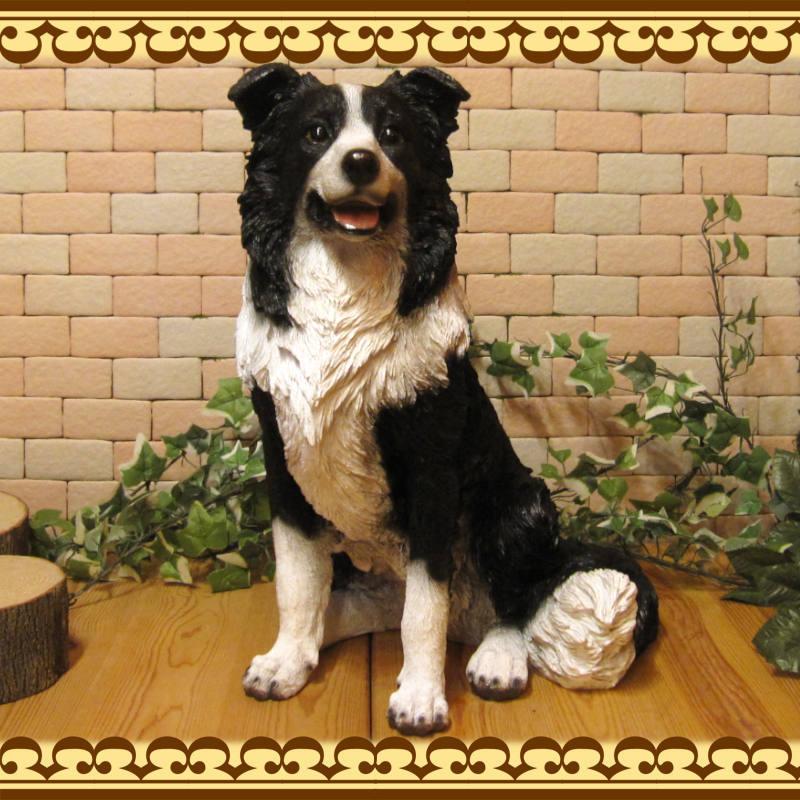 犬の置物 ボーダーコリー 大きくてリアルな犬の置物 成犬 お座り ビッグサイズ いぬのフィギア イヌのオブジェ ガーデニング 玄関先 陶器 雑貨の森 Ki Ra Ra Yahoo 店 通販 Yahoo ショッピング