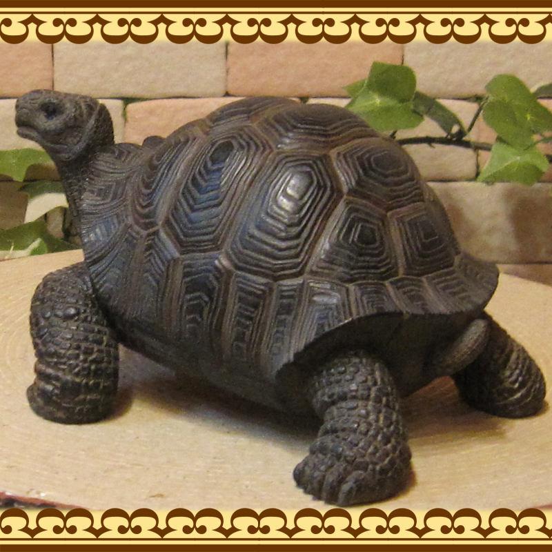 置物 動物 可愛い リアル カメの置物 Aタイプ かめオブジェ 亀