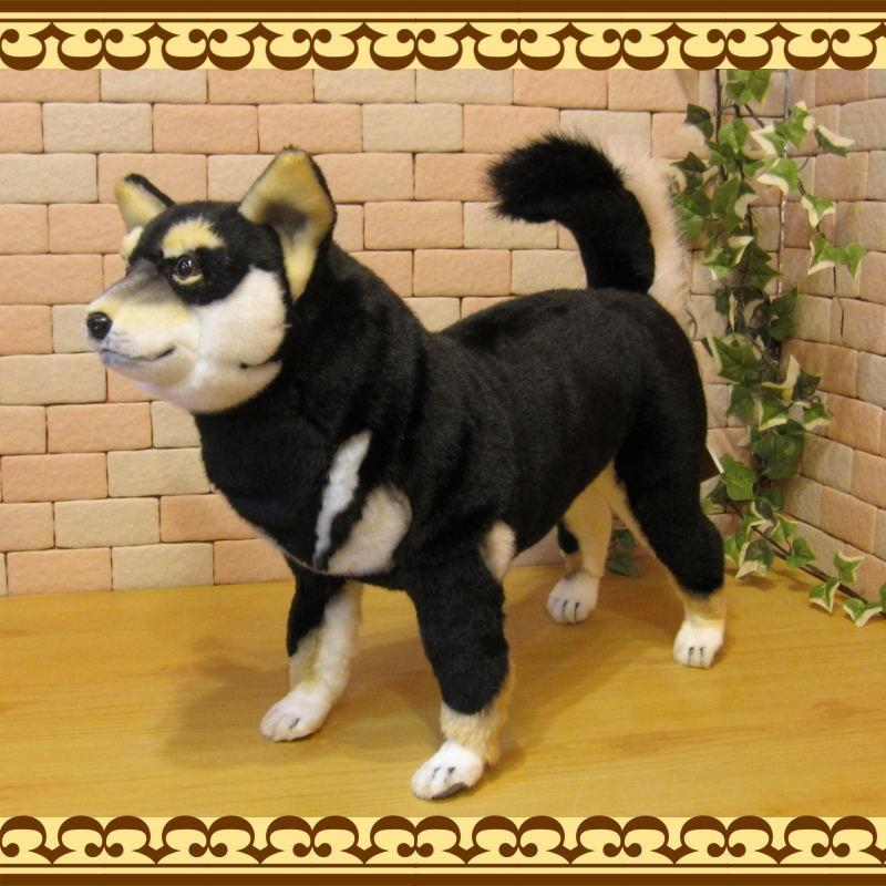 置物 動物 可愛い 犬 ぬいぐるみ 黒柴 ビッグサイズ 柴犬 大きくて