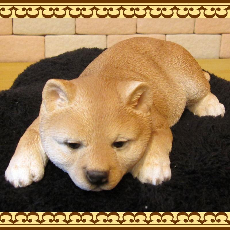 置物 動物 可愛い 犬の置物 柴犬 リアル ウトウト ねむねむ しばけん 子いぬのフィギュア シバイヌのオブジェ ガーデニング ベランダアート 雑貨の森 Ki Ra Ra Yahoo 店 通販 Yahoo ショッピング