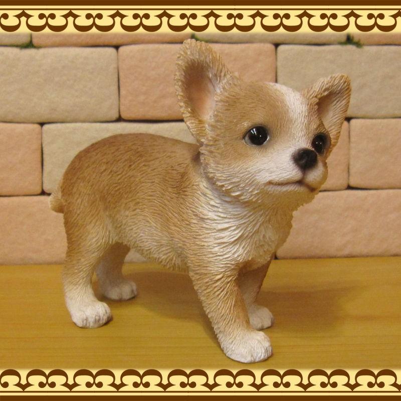 置物 動物 可愛い 犬の置物 チワワ スタンド スモールサイズ