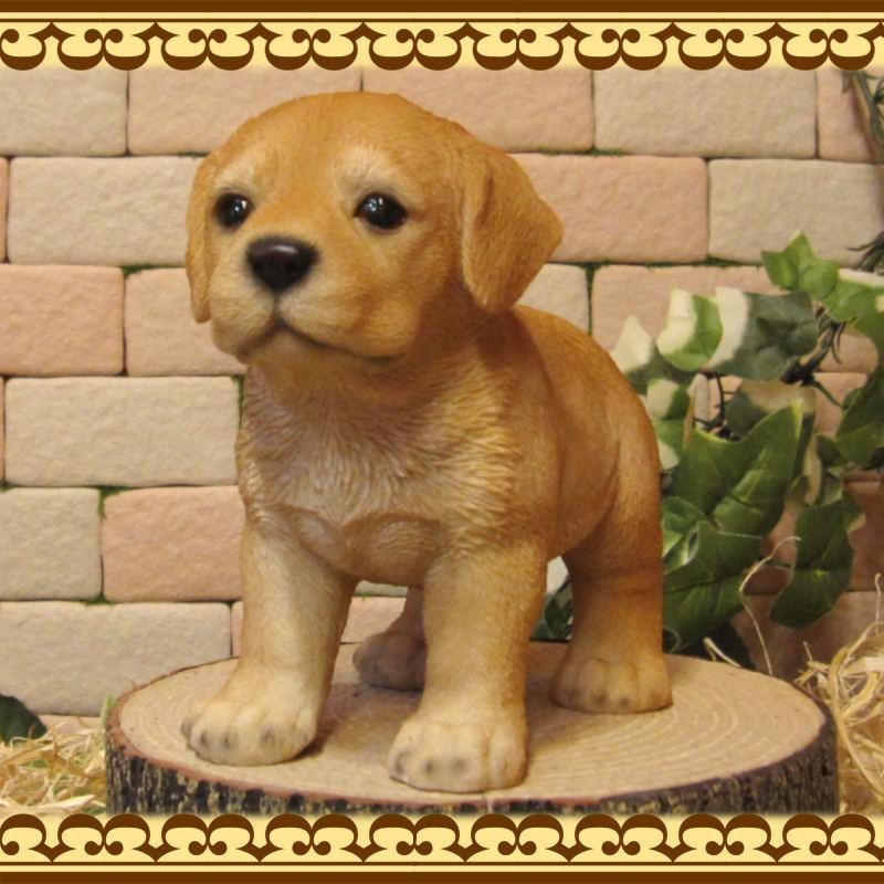 置物 動物 可愛い 犬の置物 ラブラドールレトリバー スタンド スモール