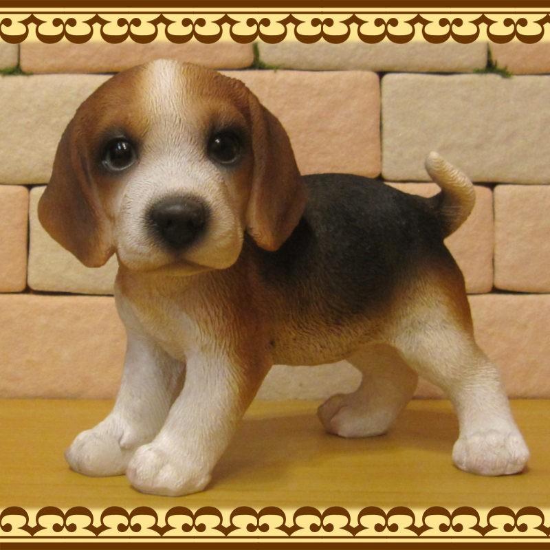ビーグル犬　置物 Amazon.co.jp: 置物 彫像 ビーグル 犬 子犬 いぬ イヌ ガーデン