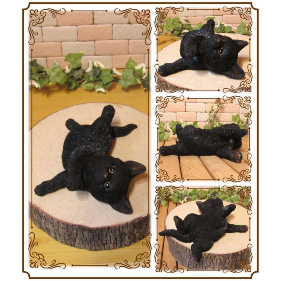 猫の置物 リアルな 黒猫の置物 ごろごろベビーキャット ブラック クロネコのフィギア くろねこのオブジェ ガーデニング 玄関先 陶器 雑貨の森 Ki Ra Ra Yahoo 店 通販 Yahoo ショッピング