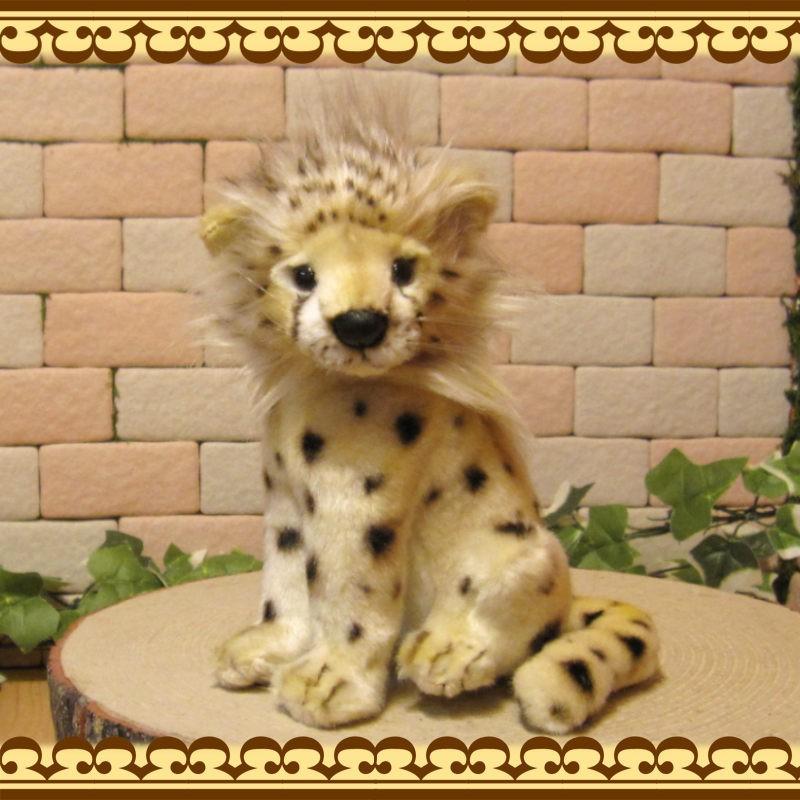 置物 動物 可愛い チーター ぬいぐるみ 仔チーター リアルな 置物 動物 可愛い チーター ぬいぐるみ 仔チーター リアルな