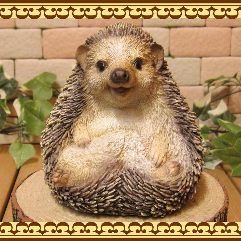 置物 動物 可愛い ハリネズミの置物 Cタイプ ほっこり ヘッジホッグ